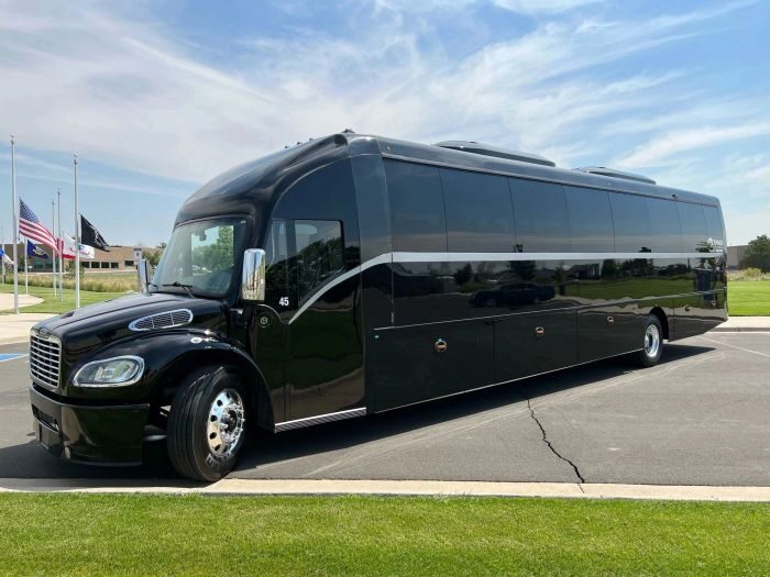 Black coach bus – Breckenridge limo service