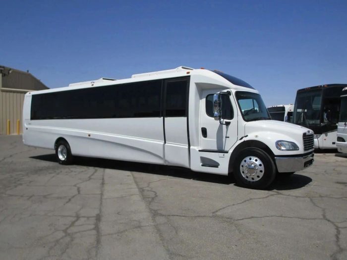 Large white party bus – Breckenridge limo service
