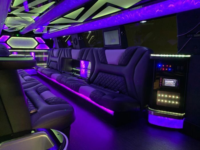 SUV limo interior – Breckenridge limo service